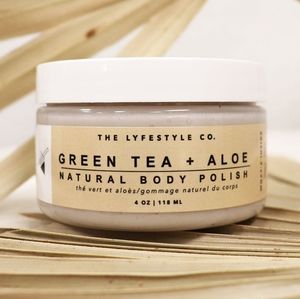 NEW The Lyfestyle Co. Green Tea & Aloe Natural Body Polish Exfoliant